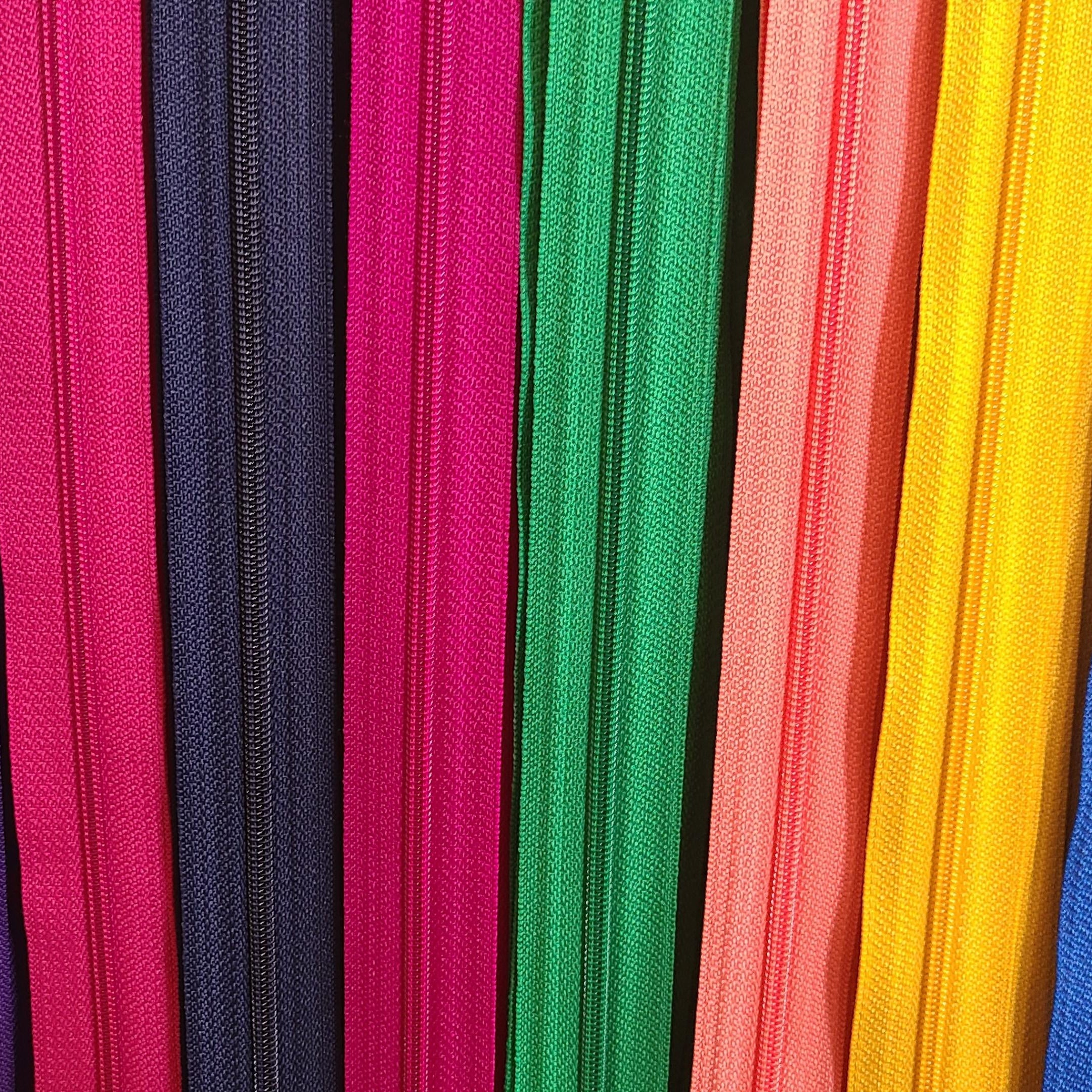 Colorful YKK zippers
