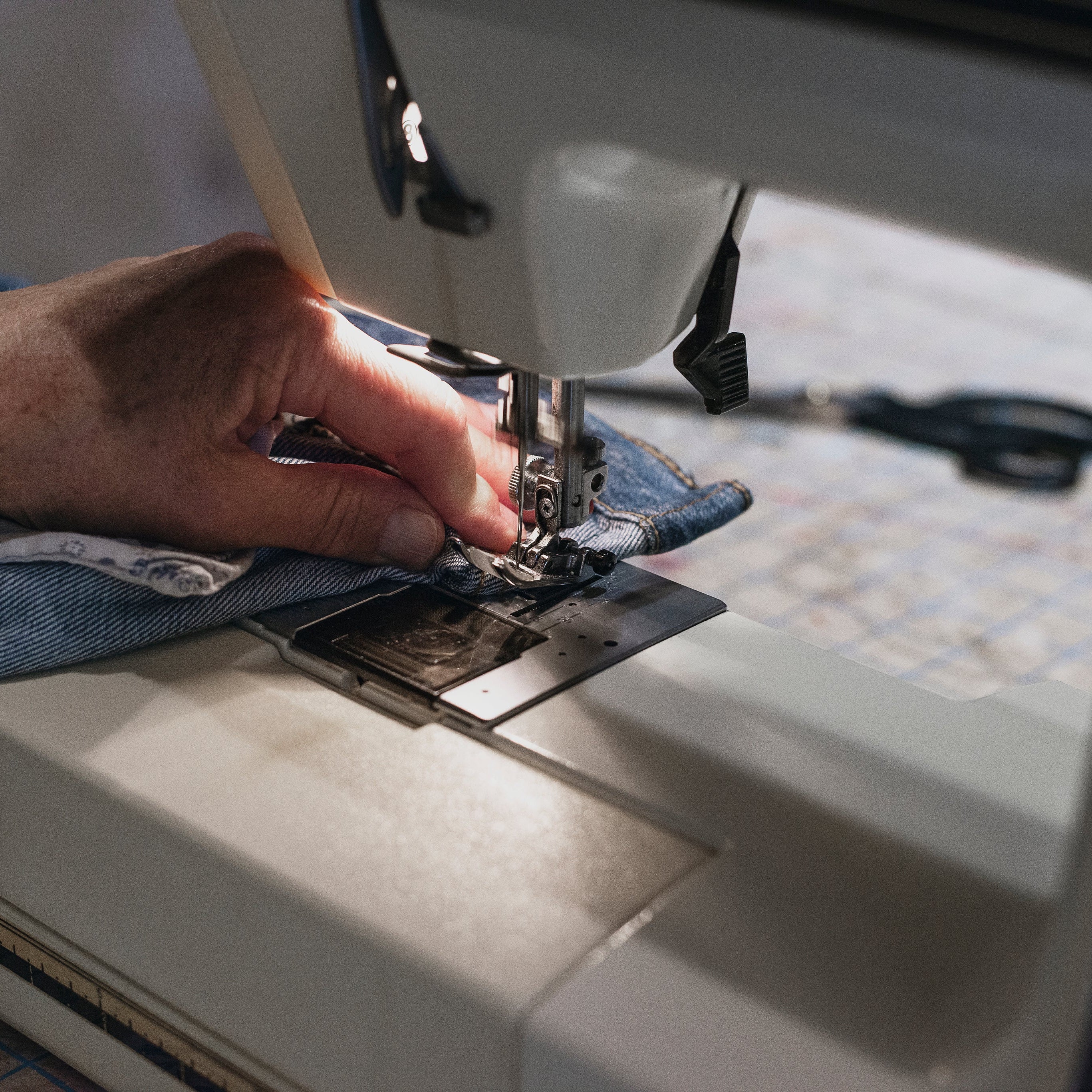 Sewing a quilted bag