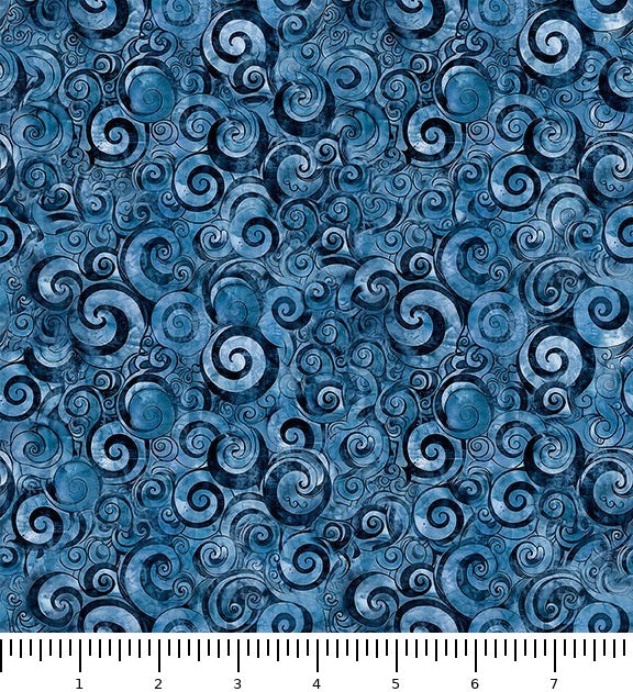 Mountain Splendor Scroll Geo 31586-B with inch ruler for scale
