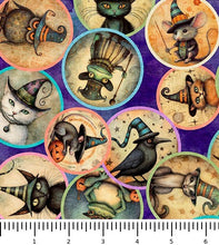 Load image into Gallery viewer, Witchypoo Animal Witches Medallions 31935-V with inch ruler for scale