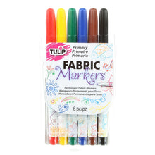 Load image into Gallery viewer, Tulip Fine Tip 6 Pack Fabric Markers