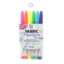 Load image into Gallery viewer, Tulip Fine Tip 6 Pack Fabric Markers