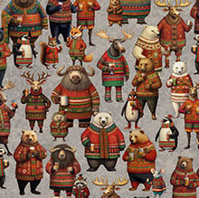 Load image into Gallery viewer, Christmas Party Animals - Party Animal Allover 30402-K