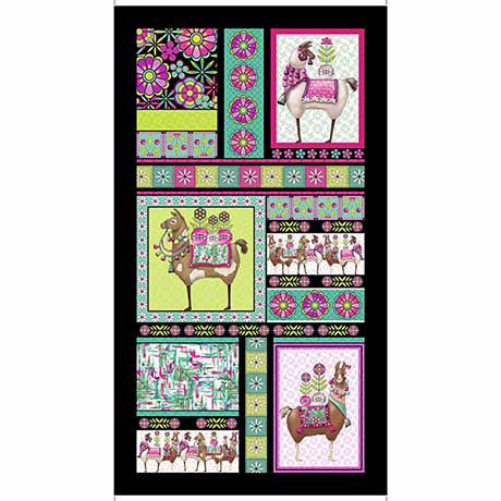 Fiesta Boho LLama Panel 30784-X