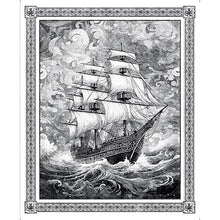 Load image into Gallery viewer, Ocean Blues Ship Panel 30854-K Show