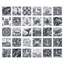 Load image into Gallery viewer, Ocean Blues Nautical Motif Patches 30855-K Show