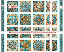 Load image into Gallery viewer, Bohemian Sunrise Foulard Medallion Patches 31088-Z