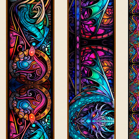 Dragon's Song Border Stripe 31152-X