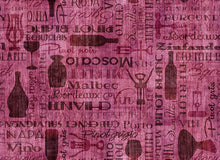 Load image into Gallery viewer, Cork & Barrel Wine Bottles and Words Tonal 31174-D