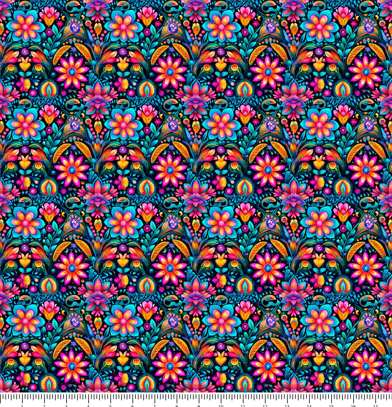 Jubilee Flower Geo 31591-X with inch scale ruler