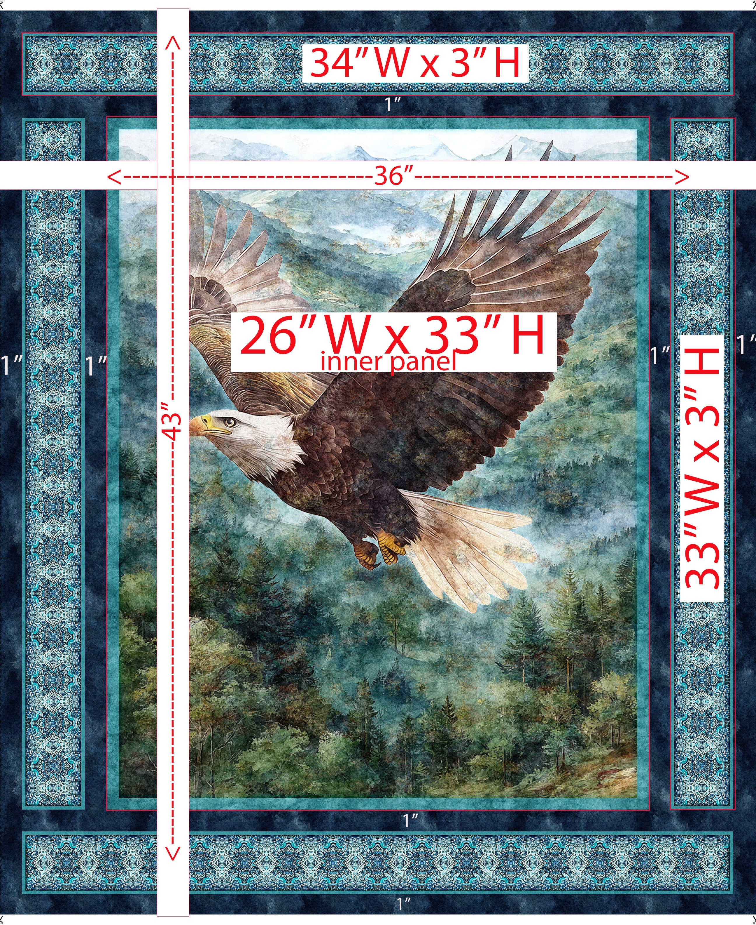 Skyward Eagle Panel 32004-X panel measurements