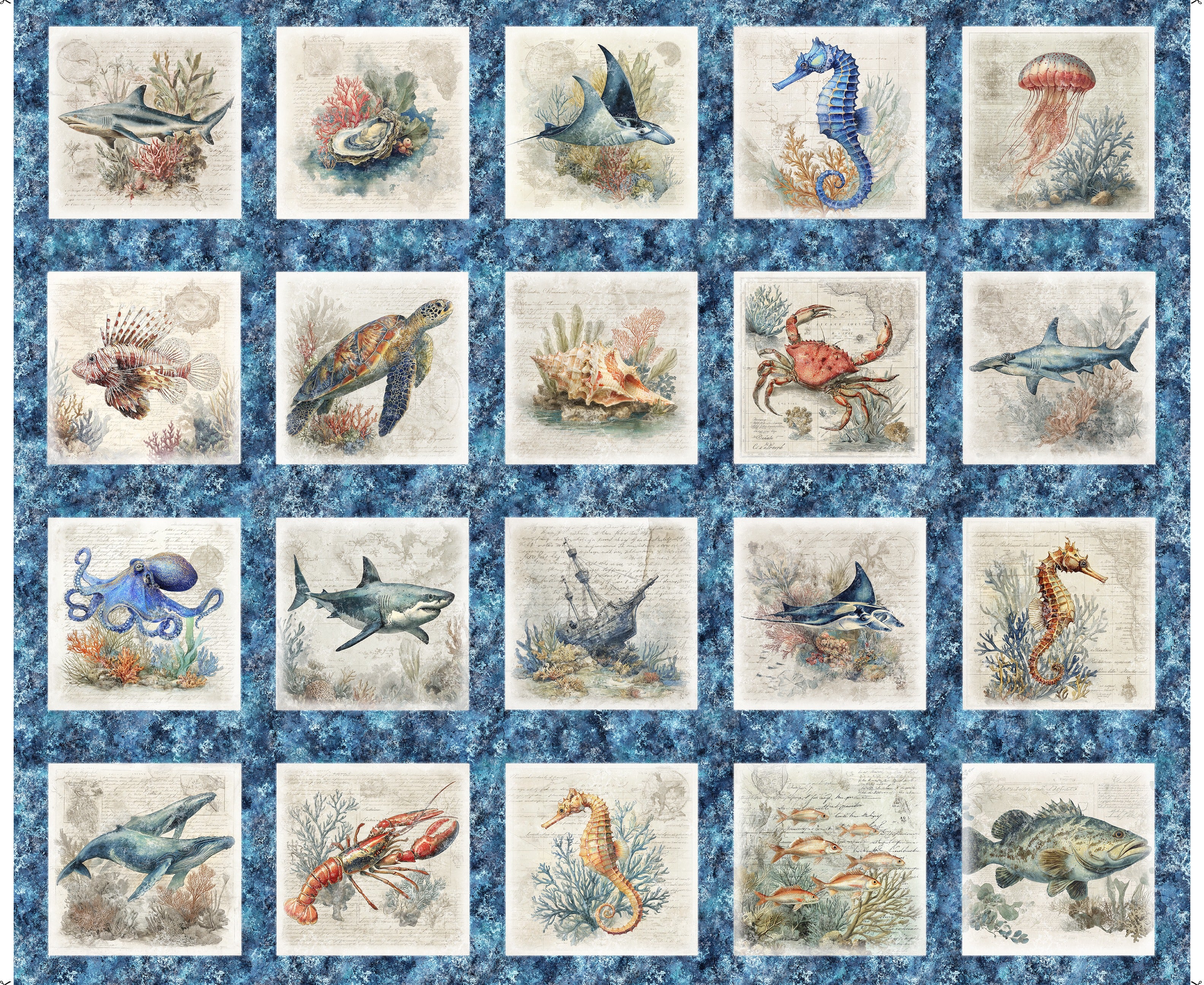 Nauticus Sea Creatures Picture Patches 32050-B