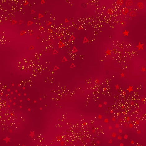 Laurel Burch Basics Glitter Red Metallic - Y808-4M