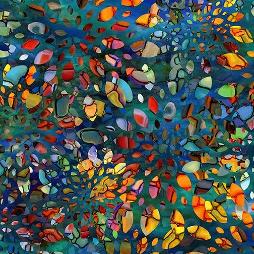 Dear Clara 8DCL-2 Blue Kaleidoscope