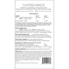 Load image into Gallery viewer, Camden Bags Pattern - AUTAT285