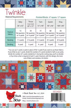 Load image into Gallery viewer, Twinkle Quilt Pattern