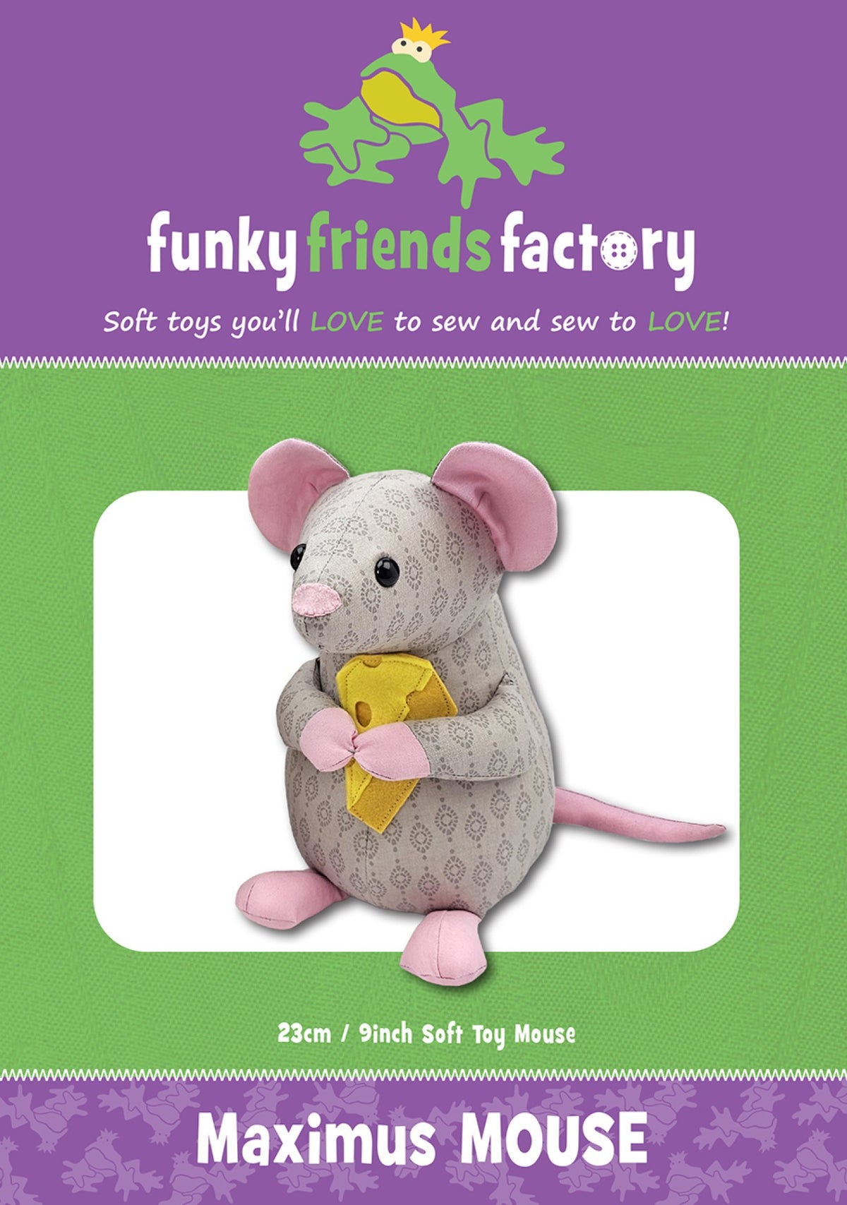 Funky Friends Factory Maximus Mouse sewing pattern