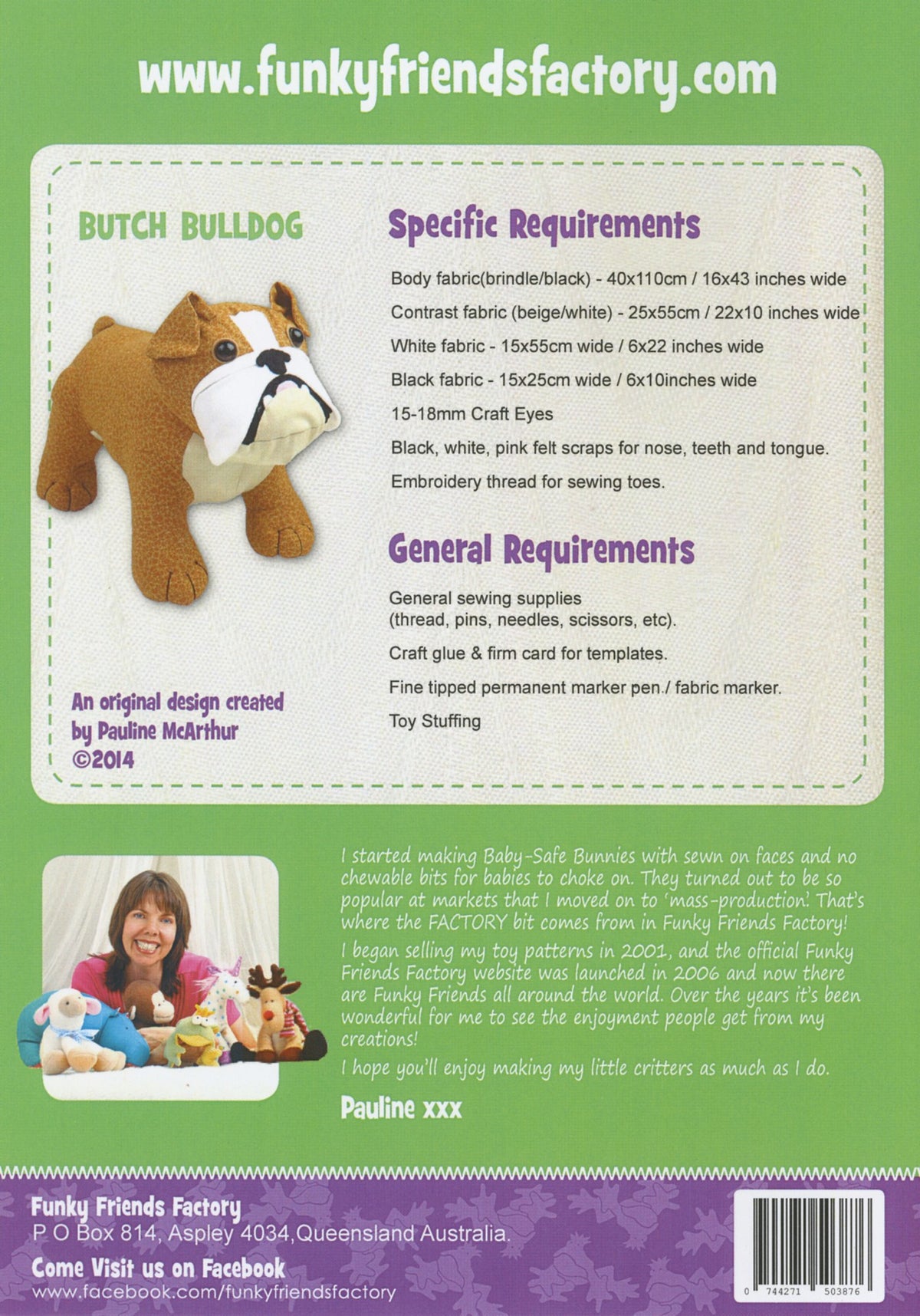 Butch and Bella finished bulldog toys