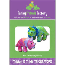 Load image into Gallery viewer, Funky Friends Factory - Tristan & Trixie Triceratops