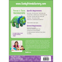 Load image into Gallery viewer, Funky Friends Factory - Tristan & Trixie Triceratops