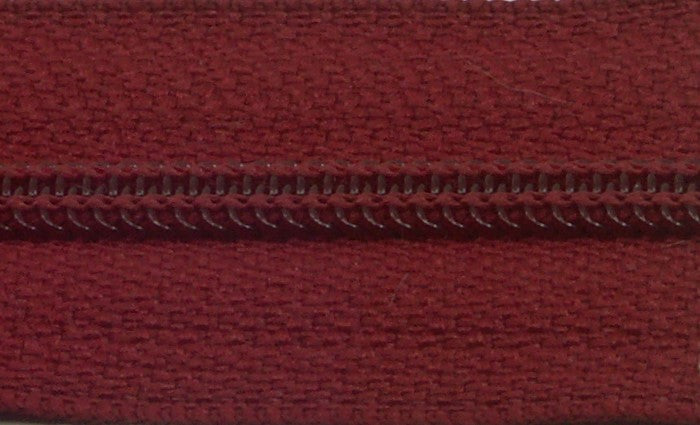 Fire Brick Red YKK #4.5 Nylon Coil Zipper