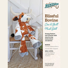 Load image into Gallery viewer, Blissful Bovine Bull and Cow Soft Toy Sewing Pattern