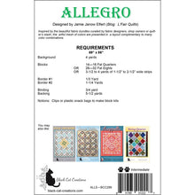 Load image into Gallery viewer, Allegro Quilt Pattern