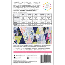 Load image into Gallery viewer, Triangularity Quilt Pattern