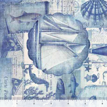 Load image into Gallery viewer, Siren's Call Nautical Patchwork 29992-B