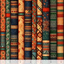 Load image into Gallery viewer, Christmas Party Animals - Giftwrap Stripe 30406-X