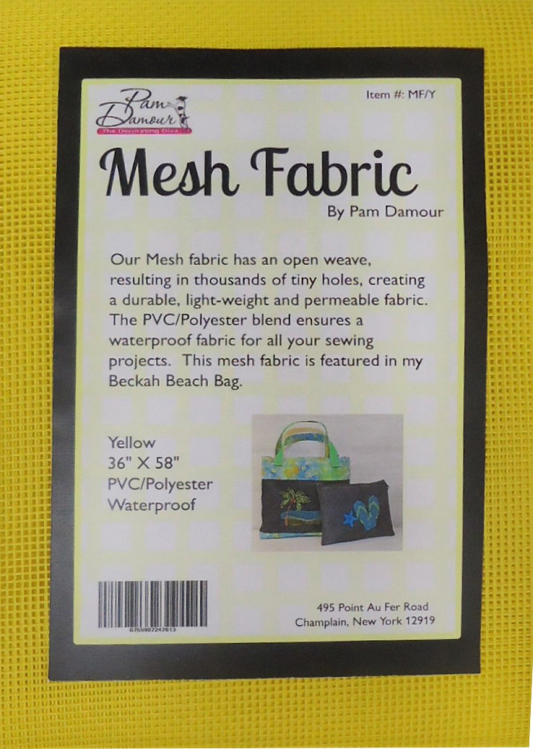Mesh Fabric PVC/Polyester 36