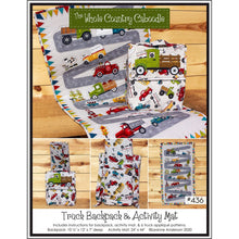 Load image into Gallery viewer, Truck Backpack & Activity Mat Pattern