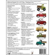 Load image into Gallery viewer, Truck Backpack & Activity Mat Pattern