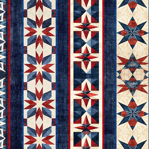 All American Snowman All American Border Stripe 32044-X