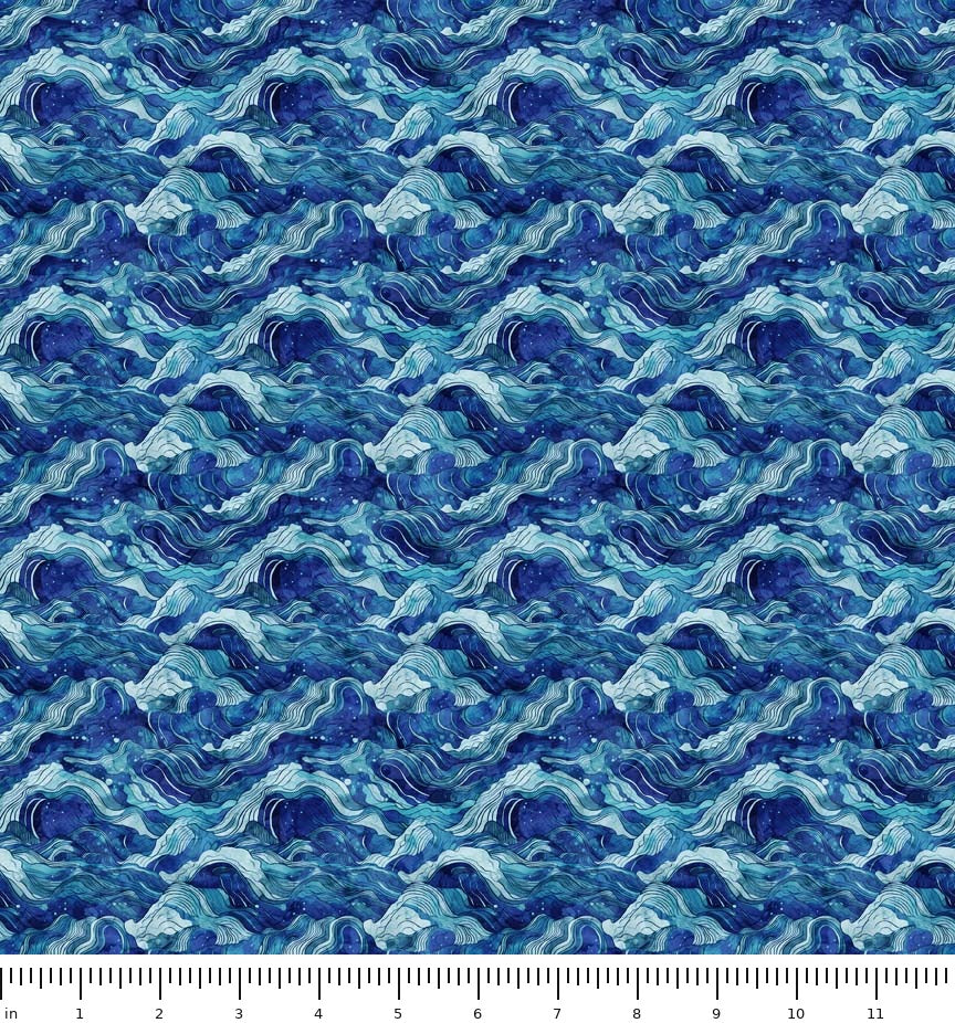 Atlantis Ocean Waves 30695-W with ruler for scale