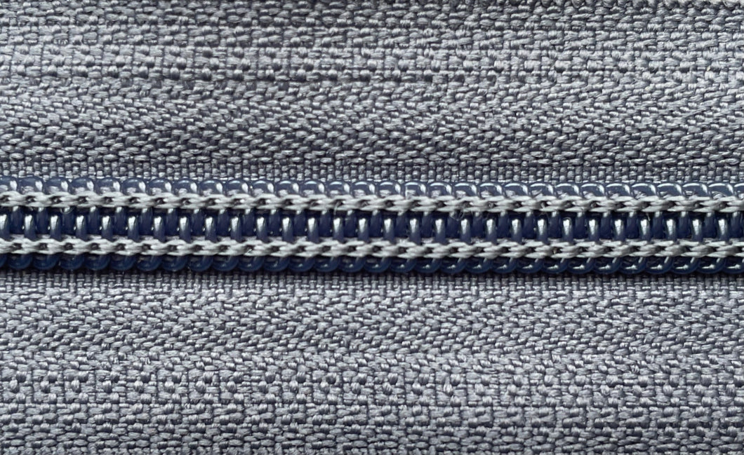Oregon Gray YKK #5 Nylon Coil Zipper