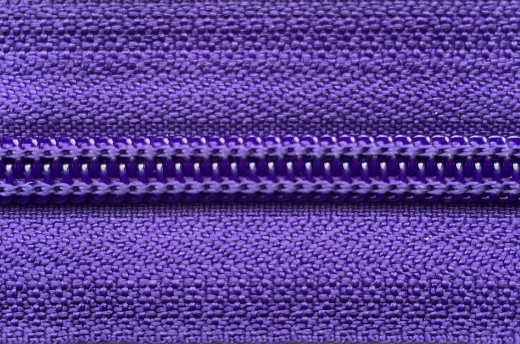 Royal Purple YKK #5 Nylon Coil Zipper