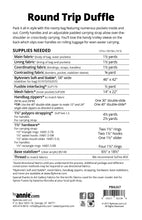 Load image into Gallery viewer, Round Trip Duffle Pattern ByAnnie