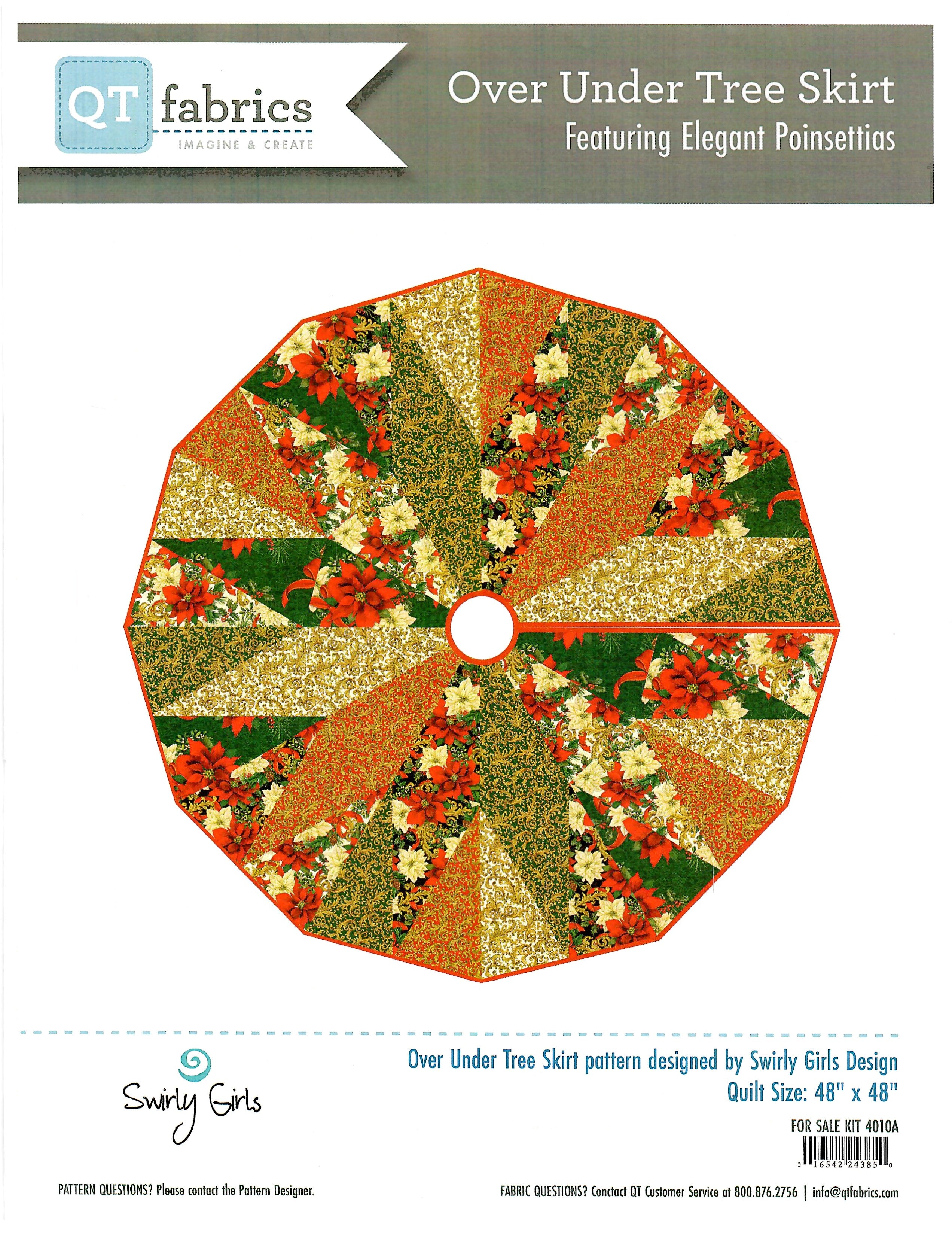 Over Under Tree Skirt Quilt Kit 4010A Lala and Mer