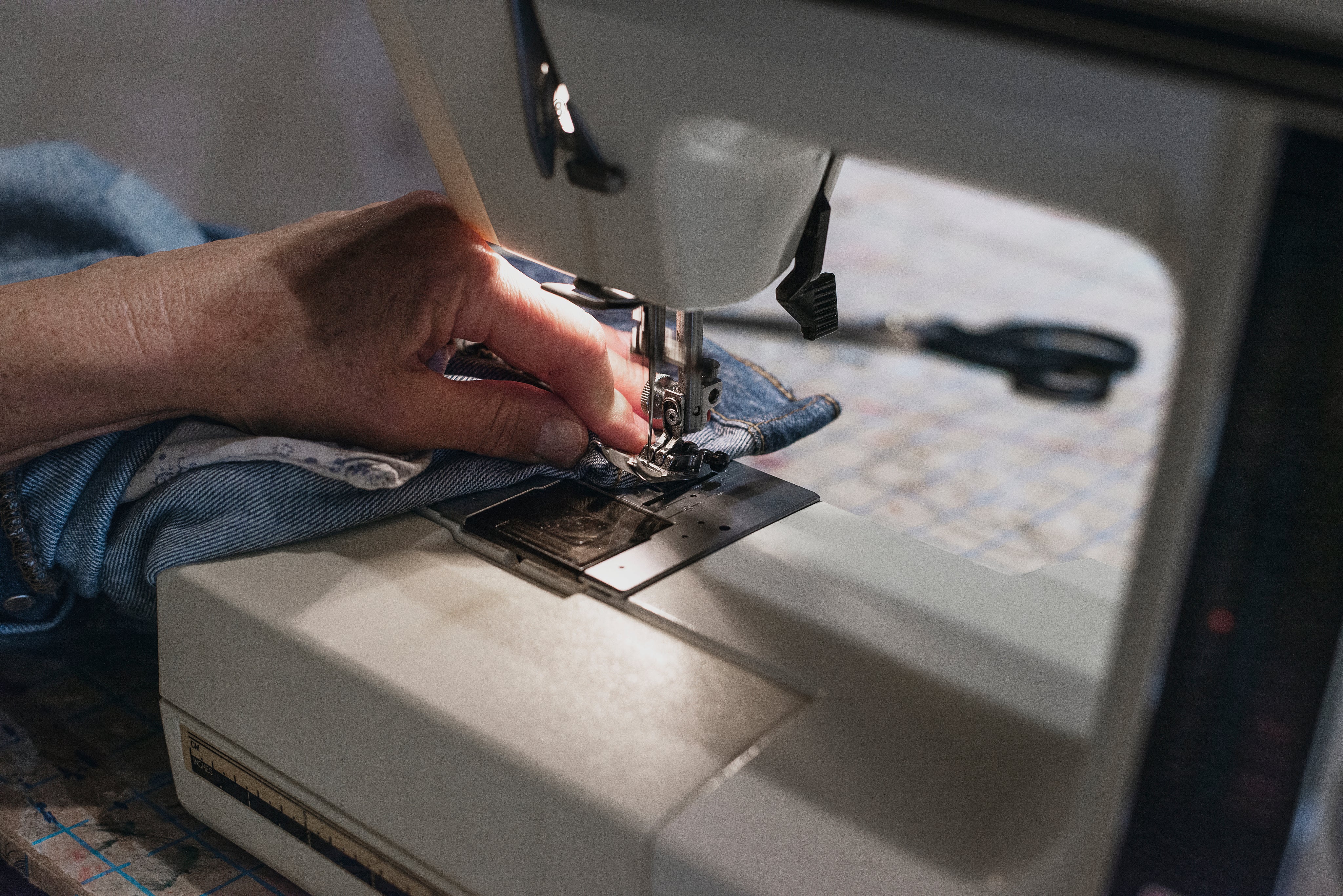 Sewing a quilted bag
