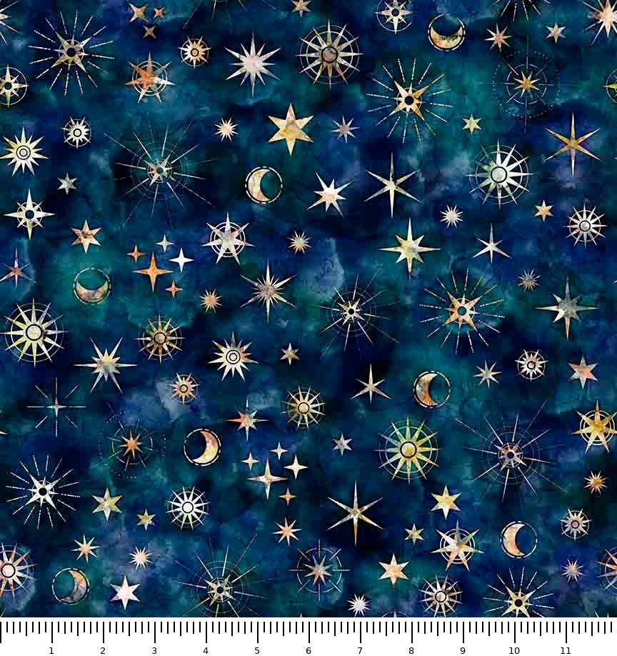 Wild Wood Night Sky 30901-N with inch ruler for scale