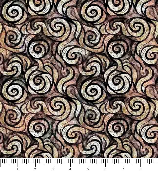 Wild Wood Swirl 30903-K with inch ruler for scale