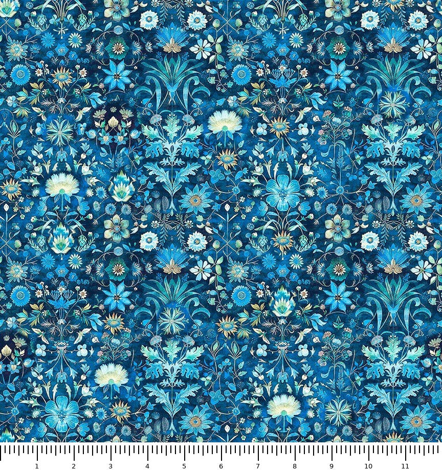 Folklore Floral 31645-B with inch ruler for scale