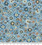 Mountain Splendor Floral & Paisley 31585-B with inch ruler for scale