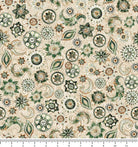 Mountain Splendor Floral & Paisley 31585-A with inch ruler for scale