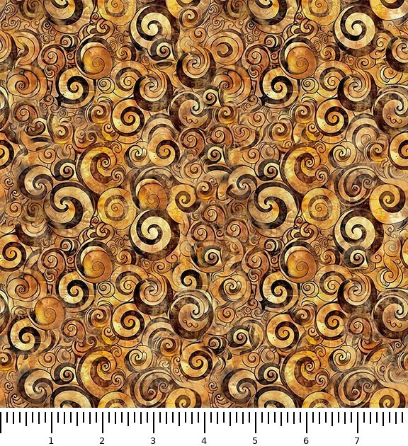 Mountain Splendor Scroll Geo 31586-A with inch ruler for scale