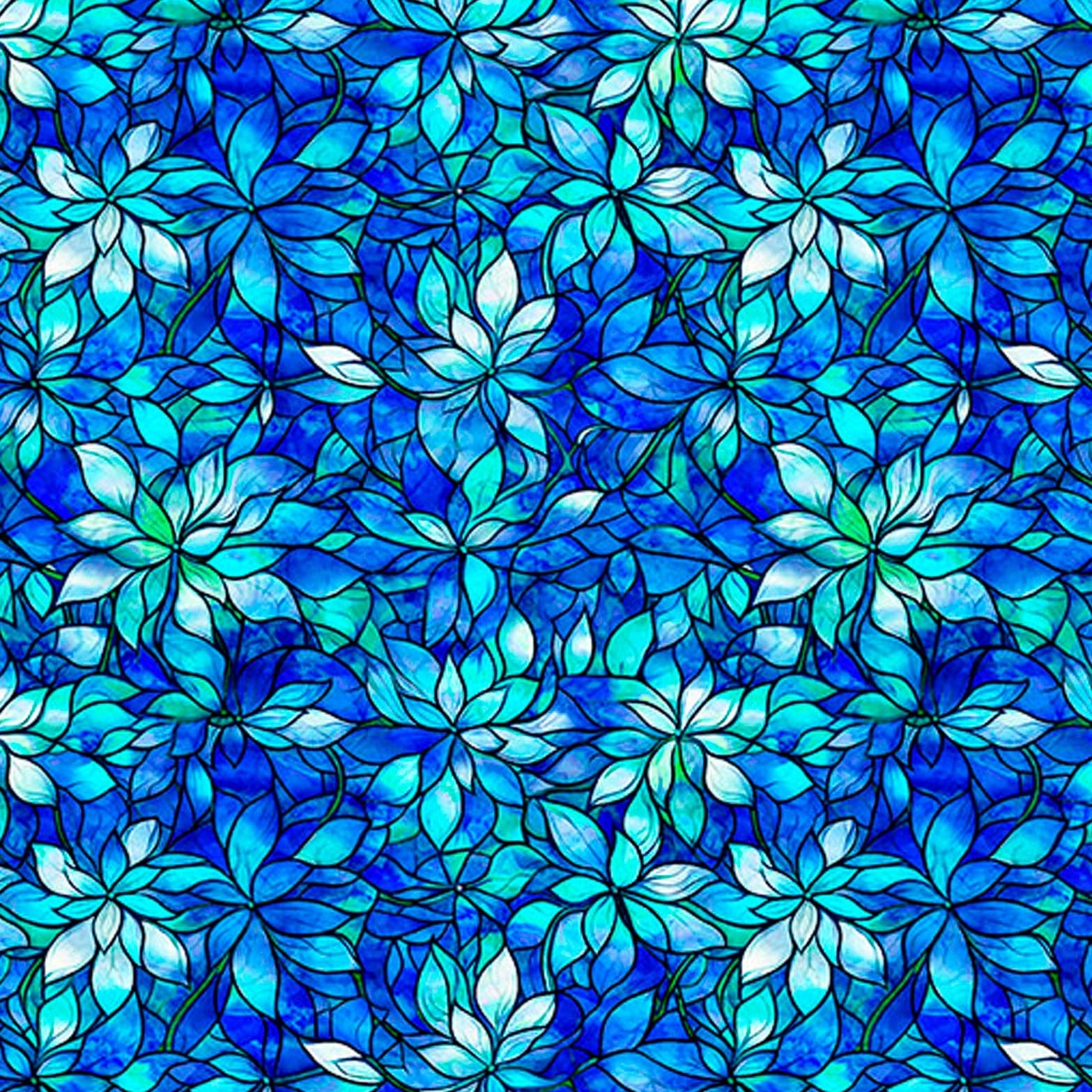 Royale Packed Floral 31829-B Blue