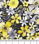 Blissful Blooms Contemporary Flora 31706-J with inch ruler for scale
