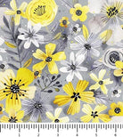 Blissful Blooms Contemporary Flora 31706-K with inch ruler for scale