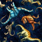 Savage Kingdom Tossed Dinosaurs 31734-N Dark Navy